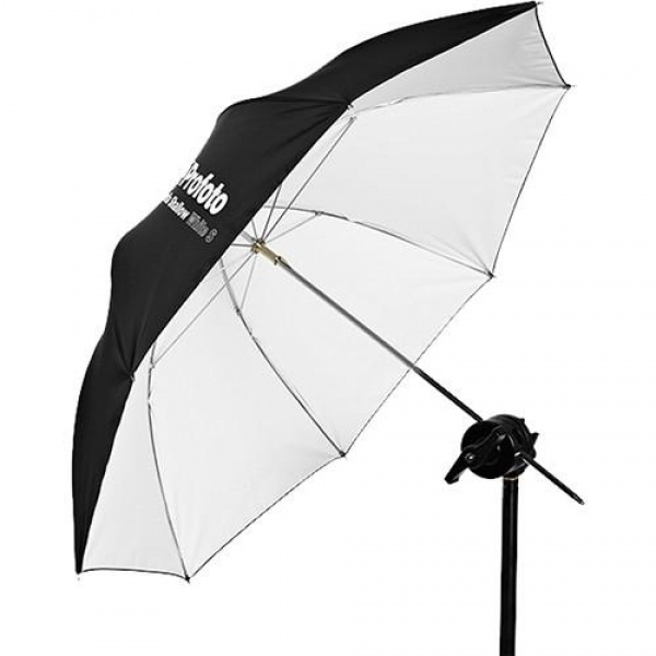 Parapluie Shallow White S (85cm/33'')
