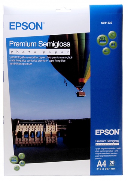 Papier Photo Premium Semi Glacé A4 (20f./251g)