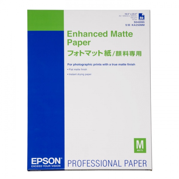 Papier Mat Supérieur 192g 50f. A2 (0,420x0,594m)