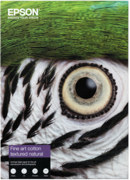 Papier Fine Art Cotton Textured Natural 300g 25f. A2 (0.420x0.594m)