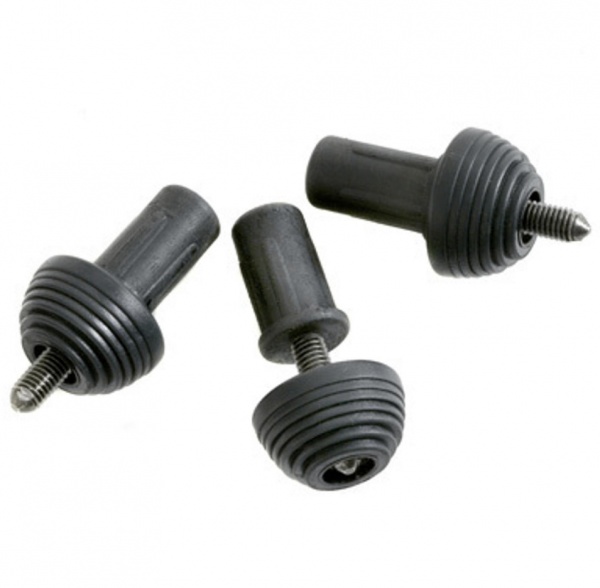 Jeu de 3 embouts caoutchouc avec pointes rétractables pour trépied CK7500