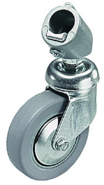 Jeu de 3 roulettes  D.80 mm sans freins