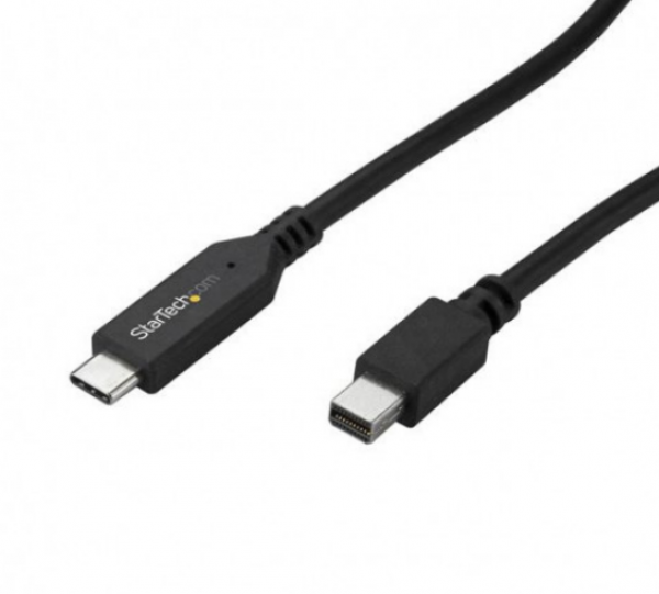 Câble Vidéo adaptateur USB-C vers DisplayPort 4K noir 1,8M M/M