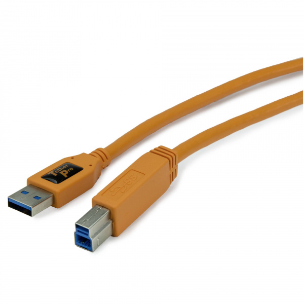 Câble TetherPro USB 3.0 Male A / USB 3.0 Male B 4,6M Orange