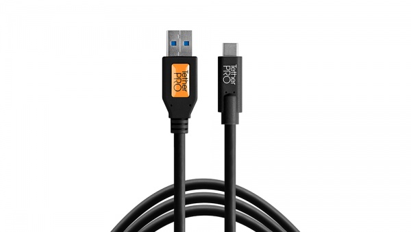 Câble TetherPro USB 3.0(A) / USB-C 4,6m Noir