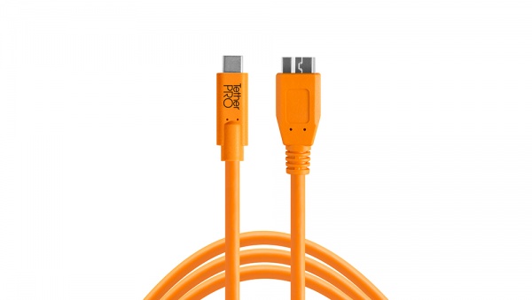 Câble TetherPro USB-C to USB 3.0 Micro-B 4,6m Orange