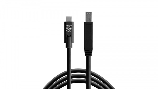 Câble TetherPro USB-C to USB 3.0 (B) 4,6m Noir