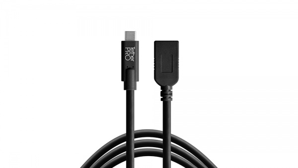 Câble TetherPro USB-C / USB 3.0(A) extension 4,6m Noir