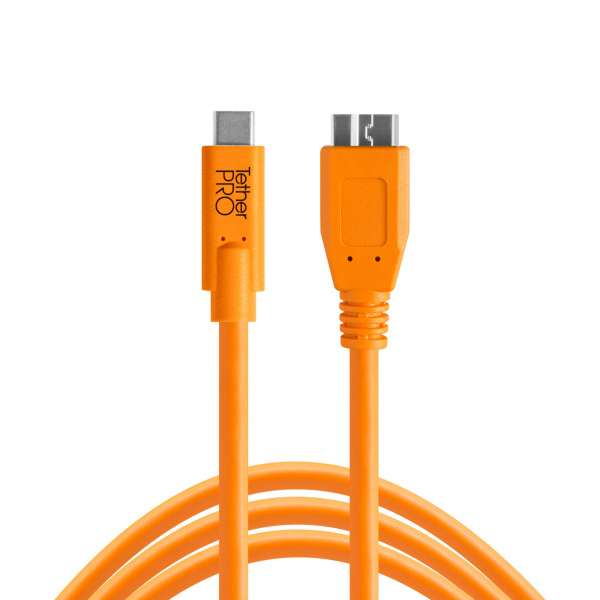 Câbles Air Direct USB-C vers USB 3.0 Micro-B, Orange (Kit de 2)