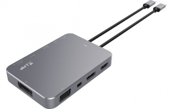 Dock  USB type C Display 4K, 10 ports, alumimium, Gris Sideral