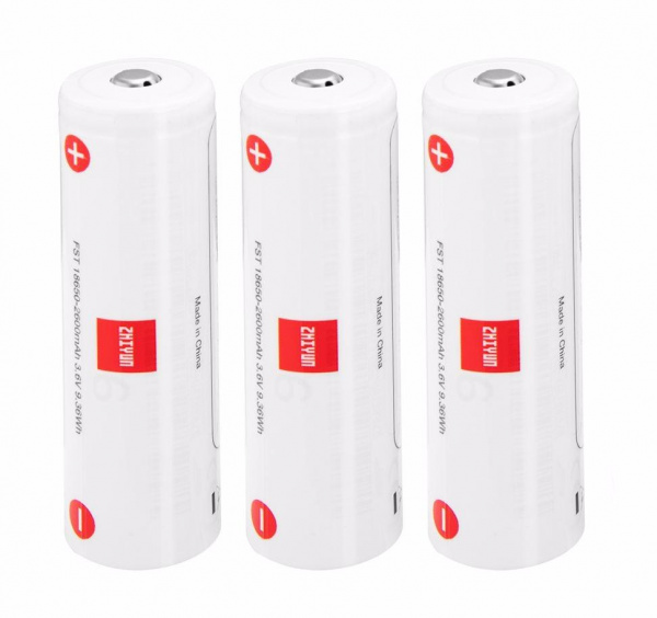Batteries rechargeables 2600 mAh x3