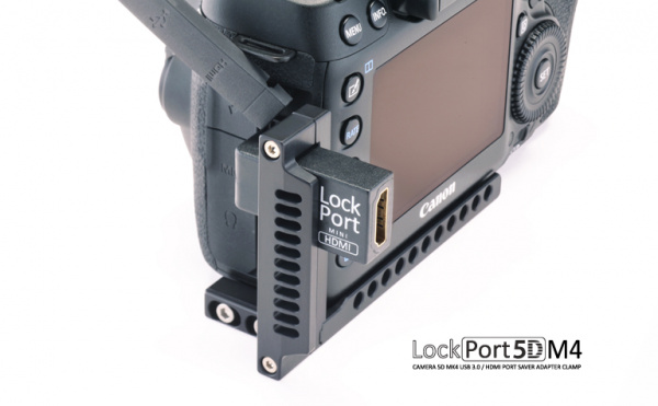 LockPort kit USB/HDMI arriere seul, pr Canon EOS 5D MkIV