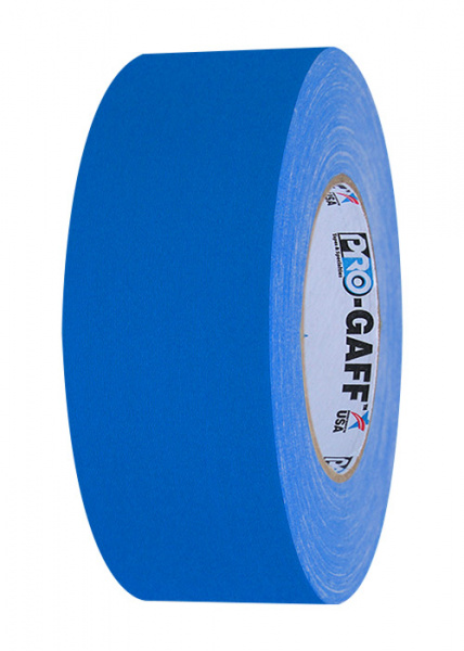 Gaffer US Pro Gaff® bleu fluo, rouleau de 48mm x 22m