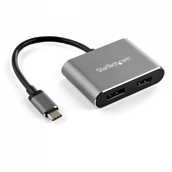 Adaptateur Vidéo USB-C vers DisplayPort ou HDMI 4K gris sideral