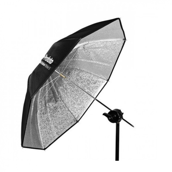 Parapluie Shallow Silver S 85cm / 33''