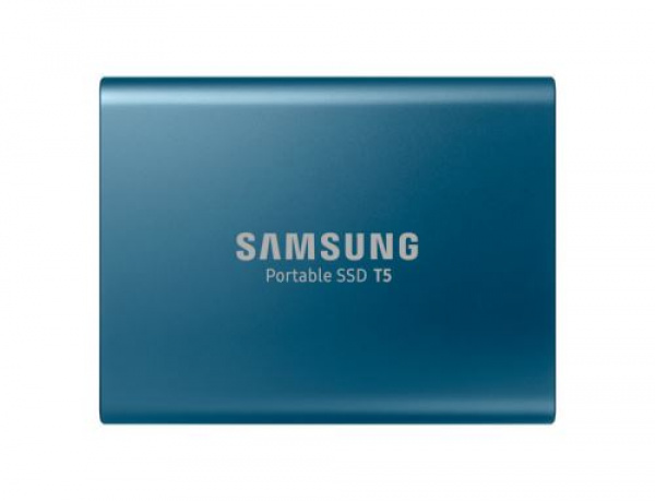 Disque dur portable SSD T5 bleu 500Go | USB-C