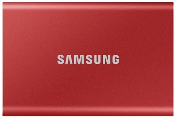 Disque dur portable SSD T7 500Go | Rouge métallique USB-C 3.2