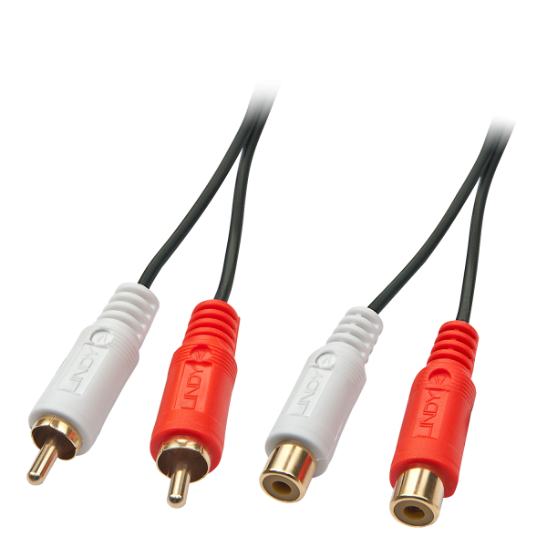 Rallonge Câble audio stéréo 2XRCA M/2XRCA F 10M