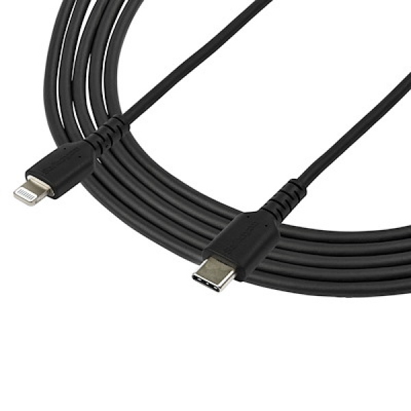 Câble adaptateur USB-C vers Lightning Noir Robuste (2m)
