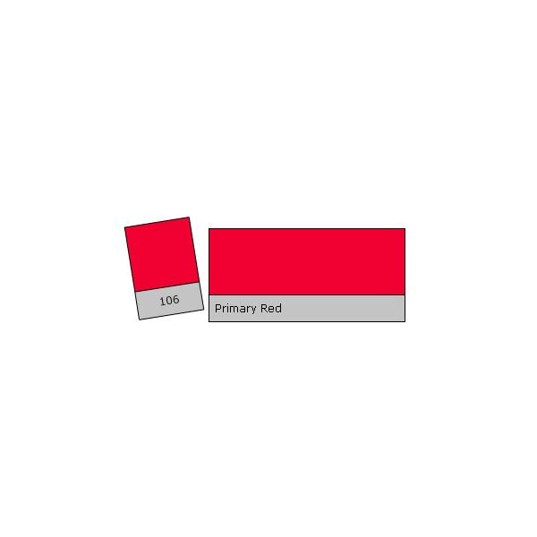 Filtre gélatine 106 Pimary red, rouleau 7,62 x 1,22m