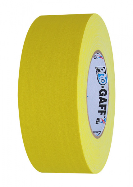 Gaffer Pro jaune clair, rouleau de 25mm x 50m