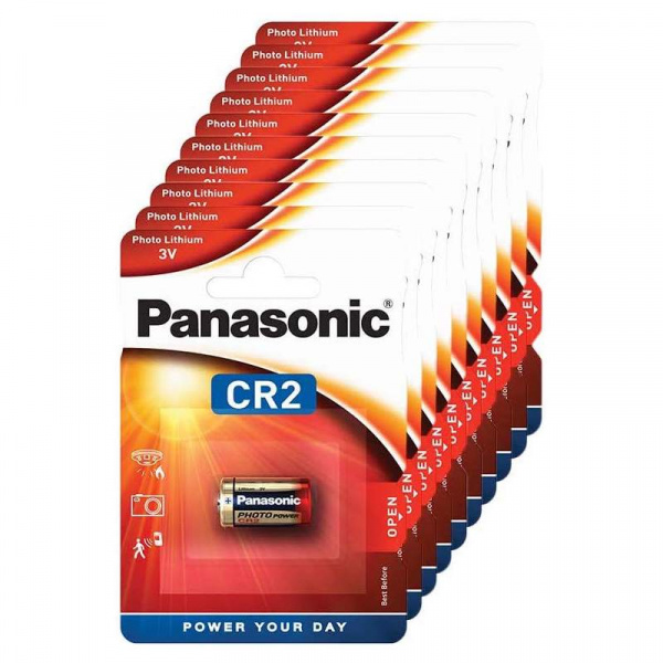 Piles 10x1 Panasonic Photo CR2 Lithium VPE Box