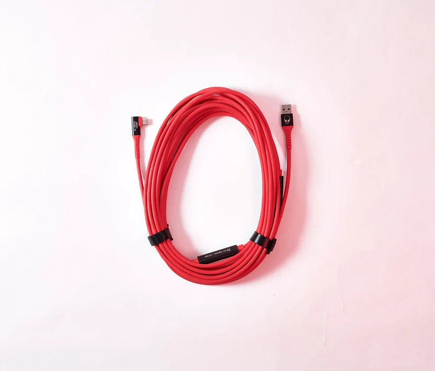 Câble TetherPro O'Hare XL PRO+ USB-C Angle droit vers USB-A 3.0 9,5m