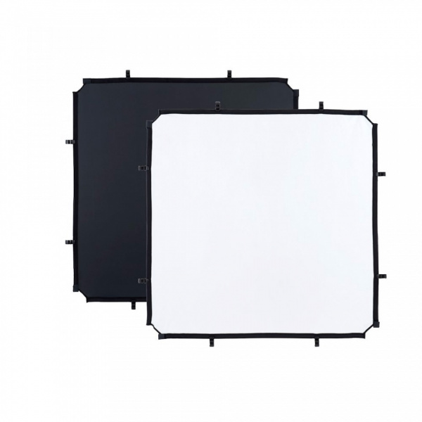 Toile Skylite Rapid Medium Noir / blanc 2m x 2m