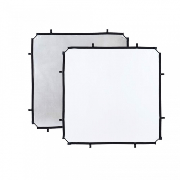 Toile Skylite Rapid Medium Argent / blanc 1.1 x 1.1 M